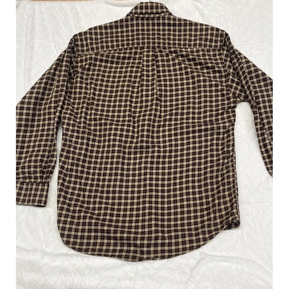 Burberry Mens Button Up Shirt Multicolor Plaid Cotton Long Sleeves USA Large - Picture 12 of 12